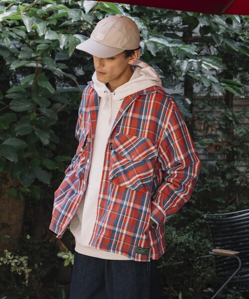 Foxfire（フォックスファイヤー）の「Foxfire/フォックスファイヤー 別注 Foxfire ヘビーネル フィッシングシャツ/オープンカラー/リラックスフィット（シャツ/ブラウス・メンズ・ホワイト系/ブラック系/オレンジ系・MEDIUM/LARGE）」の21枚目の写真
