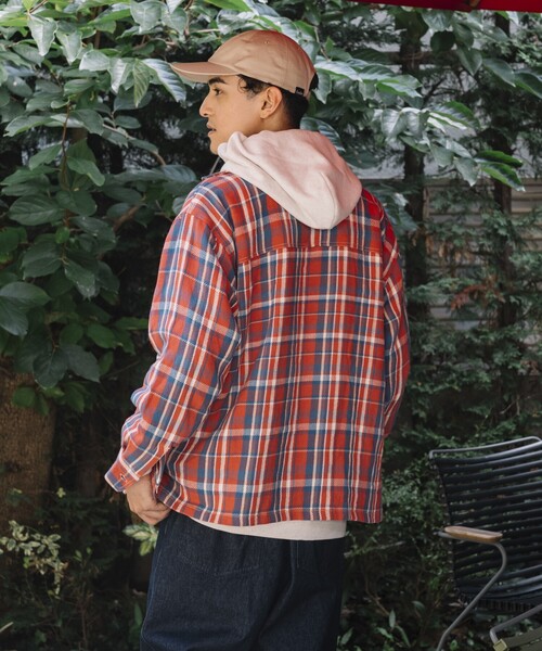 Foxfire（フォックスファイヤー）の「Foxfire/フォックスファイヤー 別注 Foxfire ヘビーネル フィッシングシャツ/オープンカラー/リラックスフィット（シャツ/ブラウス・メンズ・ホワイト系/ブラック系/オレンジ系・MEDIUM/LARGE）」の22枚目の写真