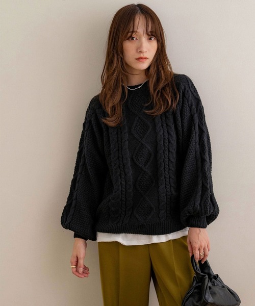 NOAHL（ノアル）の「【NOAHL】ケーブルニット（ニット/セーター）」 - WEAR