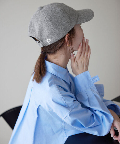 SLOBE IENA（スローブイエナ）の「SLOBE イニシャルCAP（キャップ・レディース・キャメル/ライトグレー/ブラック系その他・FREE）」の8枚目の写真