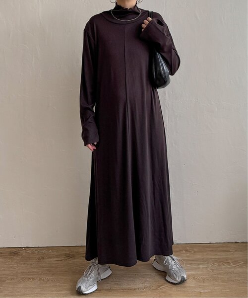 LBC（エルビーシー）の「リブカットソーワンピース（ワンピース・レディース・チャコールグレー/ブラック・M）」の6枚目の写真