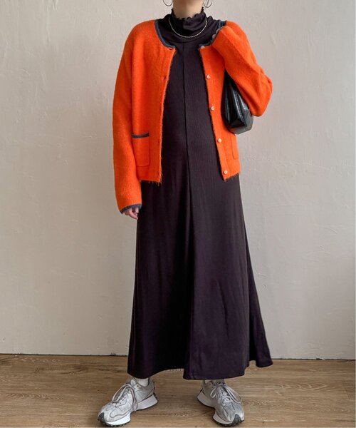 LBC（エルビーシー）の「リブカットソーワンピース（ワンピース・レディース・チャコールグレー/ブラック・M）」の7枚目の写真