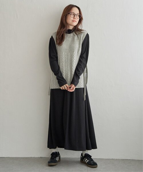 LBC（エルビーシー）の「リブカットソーワンピース（ワンピース・レディース・チャコールグレー/ブラック・M）」の17枚目の写真