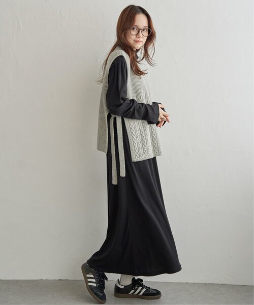 LBC（エルビーシー）の「リブカットソーワンピース（ワンピース・レディース・チャコールグレー/ブラック・M）」の19枚目の写真