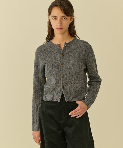 morris and sons bshop カーディガン　ニット　セーター MORRIS SONS ケーブルニット Bshop モリスアンドサンズ ケーブルニット