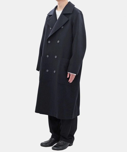 ATON】SUPER 160'S DOUBLE SAXONY DOUBLE BREASTED COAT（チェスター