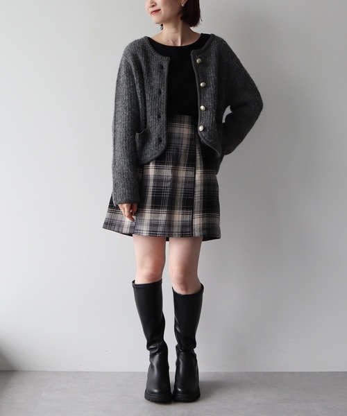 送料関税込★MARANT ETOILE★ナオミチェックコットンボイルミニ ISABEL MARANT ÉTOILE Naomi Check-Print Cotton Mini Skirt in