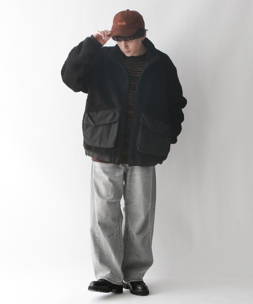 RAGEBLUE（レイジブルー）の「ルーズチェック/クルーネックニット（ニット/セーター・メンズ・ブラウン系その他/グレー系その他/ブルー系その他/グリーン系その他・LARGE/MEDIUM）」の10枚目の写真