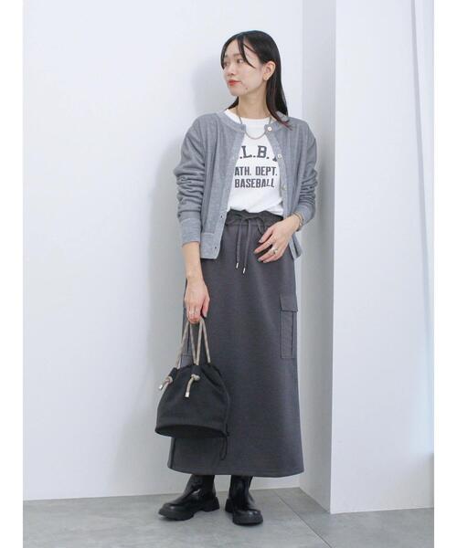 Samansa Mos2 blue(サマンサモスモスブルー)の「ネオプレーンドローコード付バッグ(ハンドバッグ・レディース・グレー/ブラック/シルバーグレー・F)」の13枚目の写真