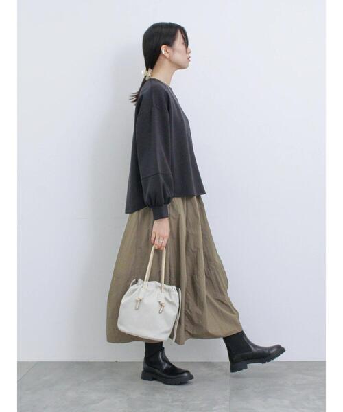 Samansa Mos2 blue(サマンサモスモスブルー)の「ネオプレーンドローコード付バッグ(ハンドバッグ・レディース・グレー/ブラック/シルバーグレー・F)」の22枚目の写真