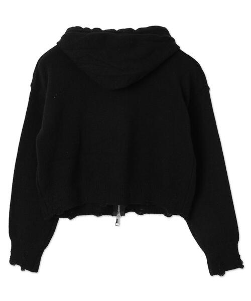 dispark(ディスパーク)の「DISPARK/バタフライWジップシャギーパーカー(カーディガン/ボレロ・レディース・ブラック/ホワイト・FREE)」の15枚目の写真
