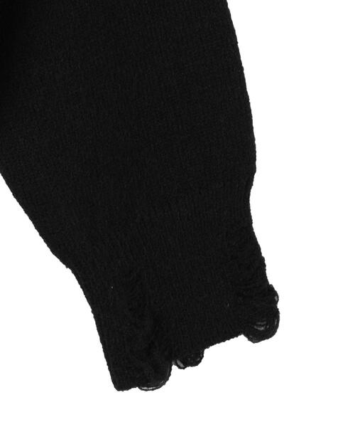 dispark(ディスパーク)の「DISPARK/バタフライWジップシャギーパーカー(カーディガン/ボレロ・レディース・ブラック/ホワイト・FREE)」の18枚目の写真