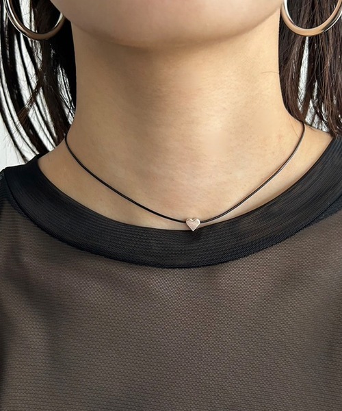 ♥koneko♥❷長さ調節可能☆タイガーアイのチョーカー ペンダント セール】ミニハートチョーカー（チョーカー）｜Kotoe（コトエ）の