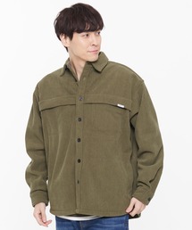 シャツ/ブラウス（グリーン・カーキ/緑色系・コーデュロイ