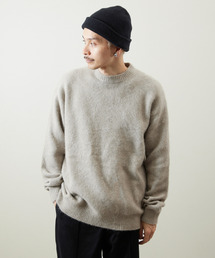 And A（アンドエー）の「And A アンドエー / TANUKI KNIT CREW NECK PULLOVER SWEATER タヌキニットクルーネックプルオーバーニット セーター / AA-A24M001（ニット/セーター）」