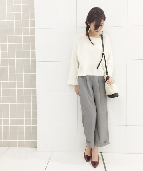 Chico（チコ）の「【who's who Chico】　スラックスイージーパンツ（その他パンツ・レディース・ライトベージュ/ブラック/グレー・FREE）」の6枚目の写真