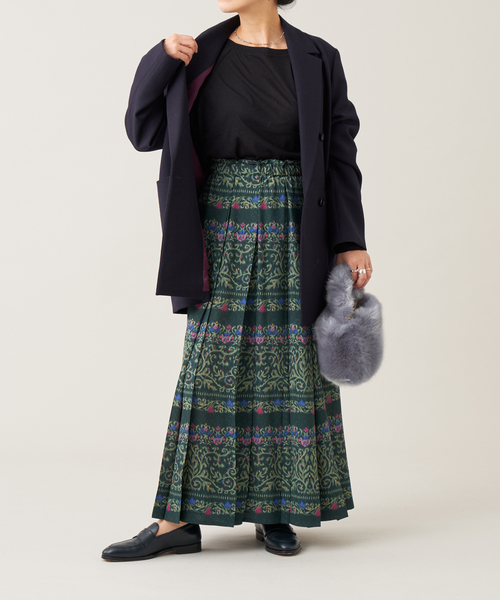 IENA LA BOUCLE バンダナプリントロングスカート　イエナ　ラブークル IENA LA BOUCLE（イエナラブークル）の「IENA LA BOUCLE cotton