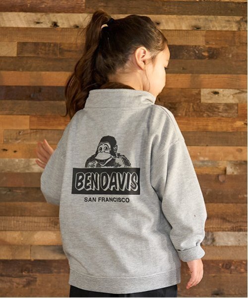 minimal（ミニマル）の「【BEN DAVIS】ハーフジップ裏毛 PO（スウェット・キッズ・オフホワイト/トップグレー/ブラック・100cm/110cm/120cm/130cm/140cm/90cm）」の5枚目の写真