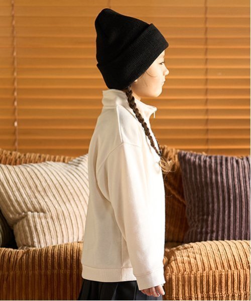 minimal（ミニマル）の「【BEN DAVIS】ハーフジップ裏毛 PO（スウェット・キッズ・オフホワイト/トップグレー/ブラック・100cm/110cm/120cm/130cm/140cm/90cm）」の22枚目の写真