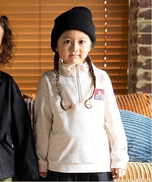 minimal（ミニマル）の「【BEN DAVIS】ハーフジップ裏毛 PO（スウェット・キッズ・オフホワイト/トップグレー/ブラック・100cm/110cm/120cm/130cm/140cm/90cm）」の20枚目の写真