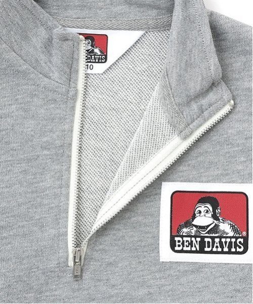 minimal（ミニマル）の「【BEN DAVIS】ハーフジップ裏毛 PO（スウェット・キッズ・オフホワイト/トップグレー/ブラック・100cm/110cm/120cm/130cm/140cm/90cm）」の11枚目の写真