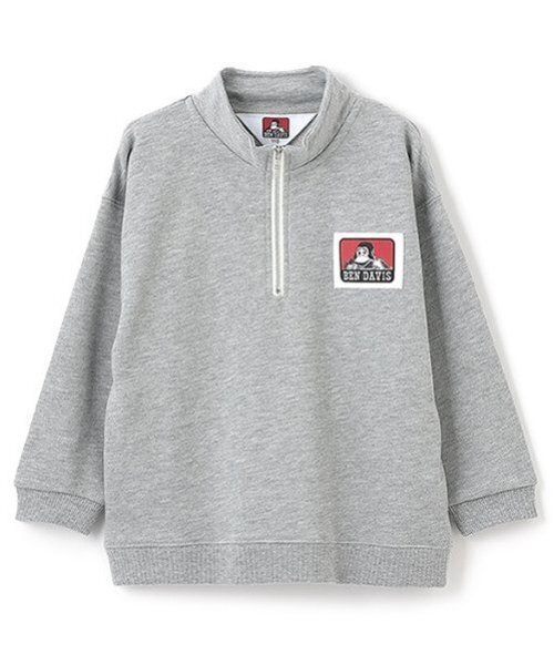 minimal（ミニマル）の「【BEN DAVIS】ハーフジップ裏毛 PO（スウェット・キッズ・オフホワイト/トップグレー/ブラック・100cm/110cm/120cm/130cm/140cm/90cm）」の8枚目の写真