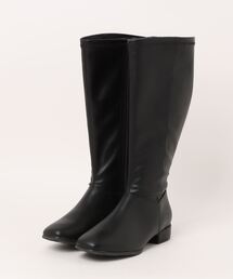 la farfa SHOES（ラ・ファーファ シューズ）の「la farfa ラファーファ レディース 超ゆったりローヒールロングブーツ【幅広4E/筒幅 超ゆったり/大きいサイズ/滑りにくい】 5311（ブーツ）」