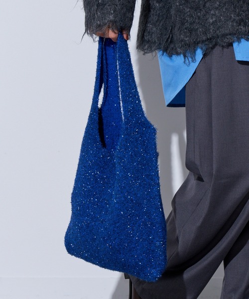MAISON BREEZE（メゾンブリーズ）の「【MAISON BREEZE】glitter shoping TOTE bag（トートバッグ・レディース・レッド/その他2/シルバー/ブルー/ブラック・FREE）」の2枚目の写真