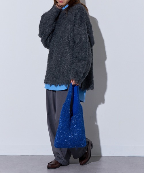 MAISON BREEZE（メゾンブリーズ）の「【MAISON BREEZE】glitter shoping TOTE bag（トートバッグ・レディース・レッド/その他2/シルバー/ブルー/ブラック・FREE）」の20枚目の写真