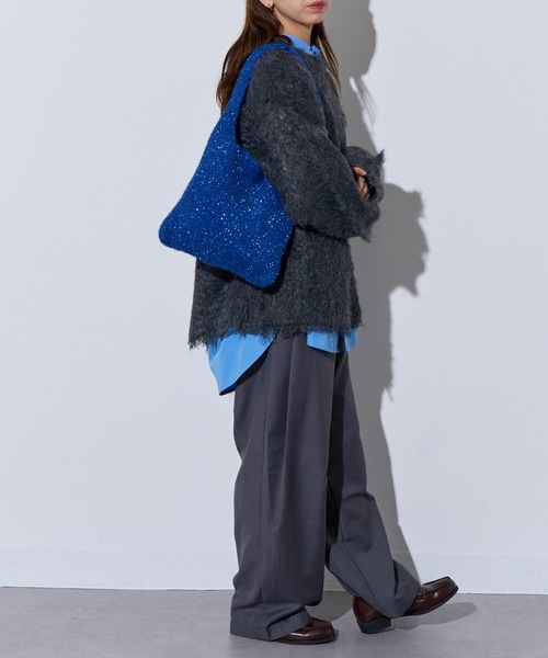 MAISON BREEZE（メゾンブリーズ）の「【MAISON BREEZE】glitter shoping TOTE bag（トートバッグ・レディース・レッド/その他2/シルバー/ブルー/ブラック・FREE）」の18枚目の写真