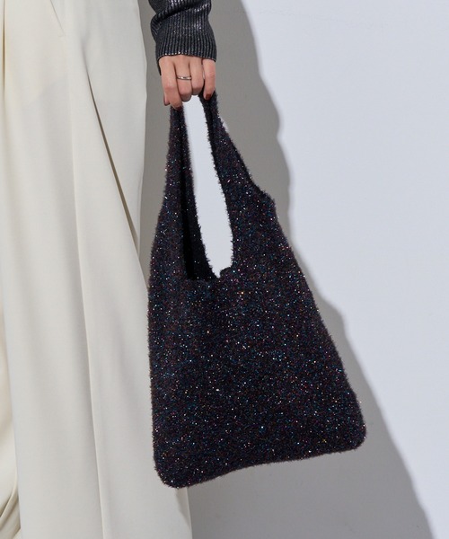 MAISON BREEZE（メゾンブリーズ）の「【MAISON BREEZE】glitter shoping TOTE bag（トートバッグ・レディース・レッド/その他2/シルバー/ブルー/ブラック・FREE）」の7枚目の写真