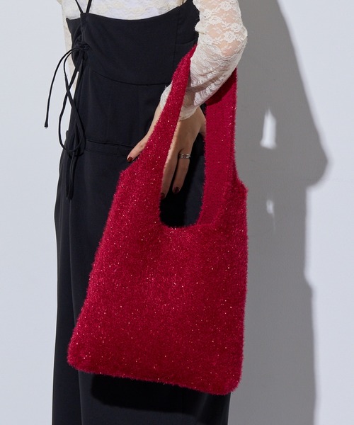 MAISON BREEZE（メゾンブリーズ）の「【MAISON BREEZE】glitter shoping TOTE bag（トートバッグ・レディース・レッド/その他2/シルバー/ブルー/ブラック・FREE）」の21枚目の写真