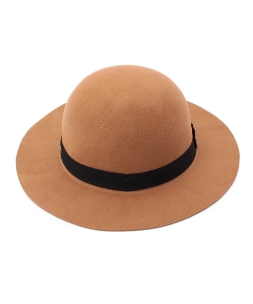 THE EMPORIUM（ジエンポリアム）の「リボン丸天ツバ広ハット（ハット・レディース・ベージュ/グレー/ブラック・00）」の3枚目の写真