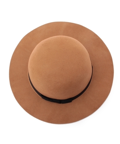 THE EMPORIUM（ジエンポリアム）の「リボン丸天ツバ広ハット（ハット・レディース・ベージュ/グレー/ブラック・00）」の5枚目の写真