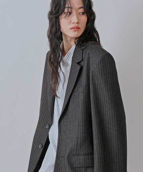 JUNRED（ジュンレッド）の「ワイドショルダービックジャケット（テーラードジャケット・メンズ・チャコールグレー・L/M）」の19枚目の写真