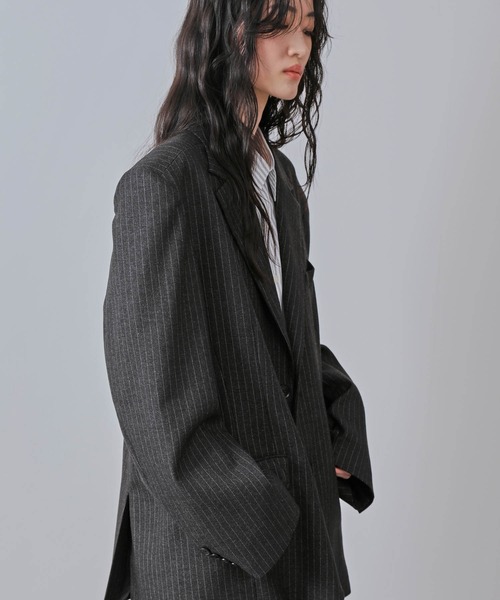 JUNRED（ジュンレッド）の「ワイドショルダービックジャケット（テーラードジャケット・メンズ・チャコールグレー・L/M）」の20枚目の写真