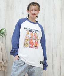 TOY MACHINE（トイ マシーン）の「【ムラサキスポーツ限定】 TOY MACHINE/トイマシーン ロンT/長袖ティシャツ オーバーサイズ ラグランロンティ MTMPFLT11（Tシャツ/カットソー）」