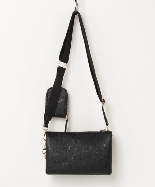 Guess(ゲス)の「NORMANDY Mini Crossbody Top Zip(ショルダーバッグ・レディース・ブラック/ライトピンク/グリーン・ONE SIZE)」の14枚目の写真