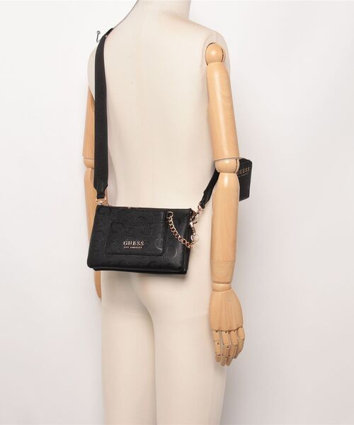 Guess(ゲス)の「NORMANDY Mini Crossbody Top Zip(ショルダーバッグ・レディース・ブラック/ライトピンク/グリーン・ONE SIZE)」の18枚目の写真