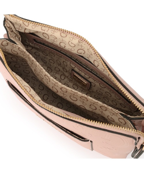 Guess(ゲス)の「NORMANDY Mini Crossbody Top Zip(ショルダーバッグ・レディース・ブラック/ライトピンク/グリーン・ONE SIZE)」の7枚目の写真