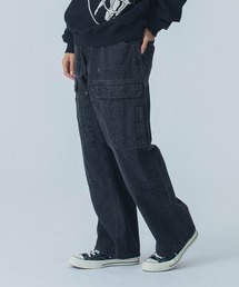 XLARGE ワイドパンツ　ブラック XLARGE｜エクストララージのパンツ（ブラック/黒色系）通販