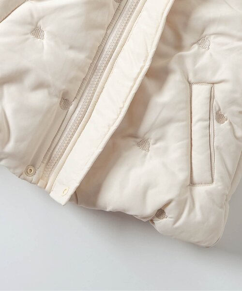 apres les cours（アプレレクール）の「tiny bear耳付き中綿アウター（ダウンジャケット/コート・キッズ・アイボリー・80/90/100/110/120）」の11枚目の写真