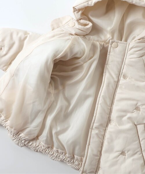 apres les cours（アプレレクール）の「tiny bear耳付き中綿アウター（ダウンジャケット/コート・キッズ・アイボリー・80/90/100/110/120）」の12枚目の写真
