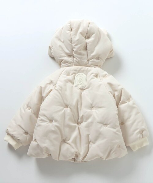 apres les cours（アプレレクール）の「tiny bear耳付き中綿アウター（ダウンジャケット/コート・キッズ・アイボリー・80/90/100/110/120）」の15枚目の写真