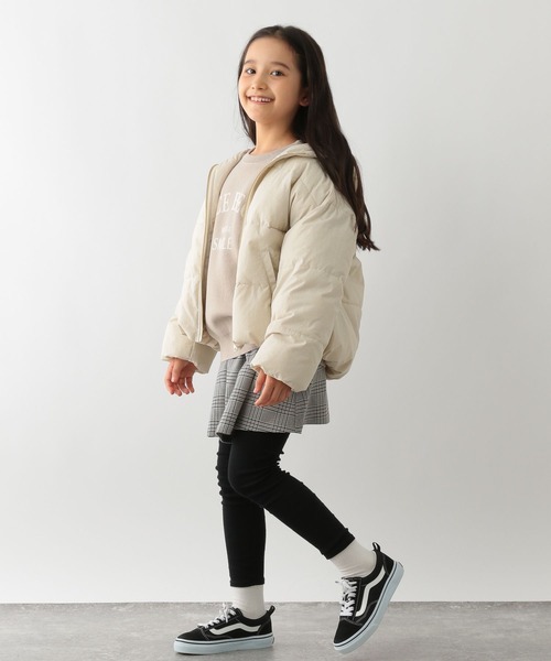 GLOBAL WORK Smile Seed Store（グローバルワーク スマイルシードストア）の「ガールズ中綿フードブルゾン/キッズ/145463（ブルゾン・キッズ・ナチュラル/ピンク/ブルー・150cm/120cm/140cm/130cm/110cm）」の5枚目の写真