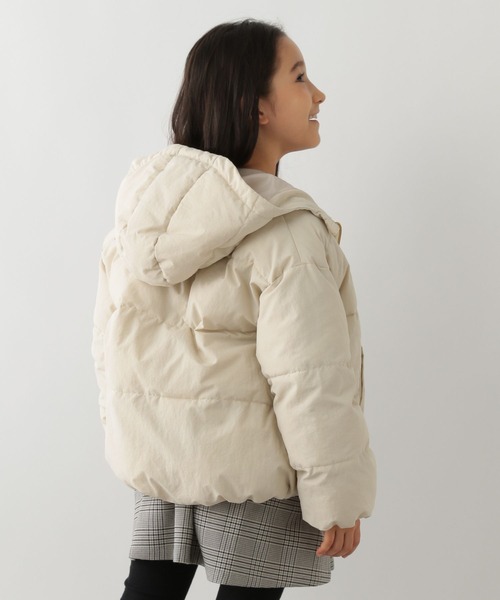 GLOBAL WORK Smile Seed Store（グローバルワーク スマイルシードストア）の「ガールズ中綿フードブルゾン/キッズ/145463（ブルゾン・キッズ・ナチュラル/ピンク/ブルー・150cm/120cm/140cm/130cm/110cm）」の8枚目の写真