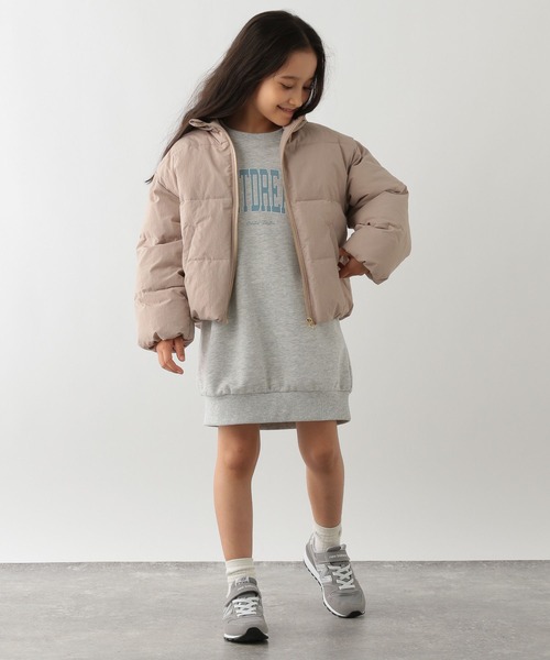 GLOBAL WORK Smile Seed Store（グローバルワーク スマイルシードストア）の「ガールズ中綿フードブルゾン/キッズ/145463（ブルゾン・キッズ・ナチュラル/ピンク/ブルー・150cm/120cm/140cm/130cm/110cm）」の9枚目の写真