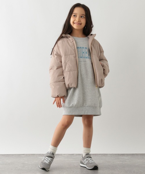 GLOBAL WORK Smile Seed Store（グローバルワーク スマイルシードストア）の「ガールズ中綿フードブルゾン/キッズ/145463（ブルゾン・キッズ・ナチュラル/ピンク/ブルー・150cm/120cm/140cm/130cm/110cm）」の10枚目の写真