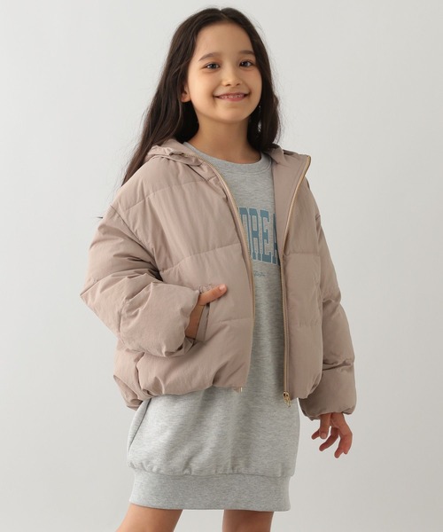 GLOBAL WORK Smile Seed Store（グローバルワーク スマイルシードストア）の「ガールズ中綿フードブルゾン/キッズ/145463（ブルゾン・キッズ・ナチュラル/ピンク/ブルー・150cm/120cm/140cm/130cm/110cm）」の13枚目の写真
