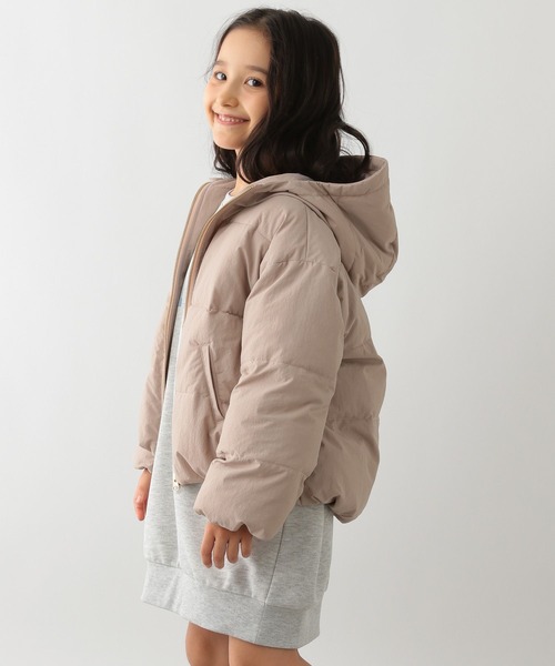 GLOBAL WORK Smile Seed Store（グローバルワーク スマイルシードストア）の「ガールズ中綿フードブルゾン/キッズ/145463（ブルゾン・キッズ・ナチュラル/ピンク/ブルー・150cm/120cm/140cm/130cm/110cm）」の14枚目の写真